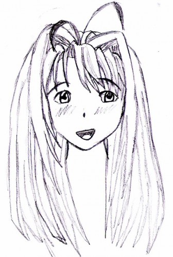 Fonds d'cran Art - Crayon Manga - Love Hina Naru (Love hina)