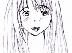 Fonds d'cran Art - Crayon Naru (Love hina)