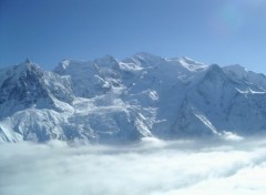 Fonds d'cran Nature le mont blanc sur les nuages