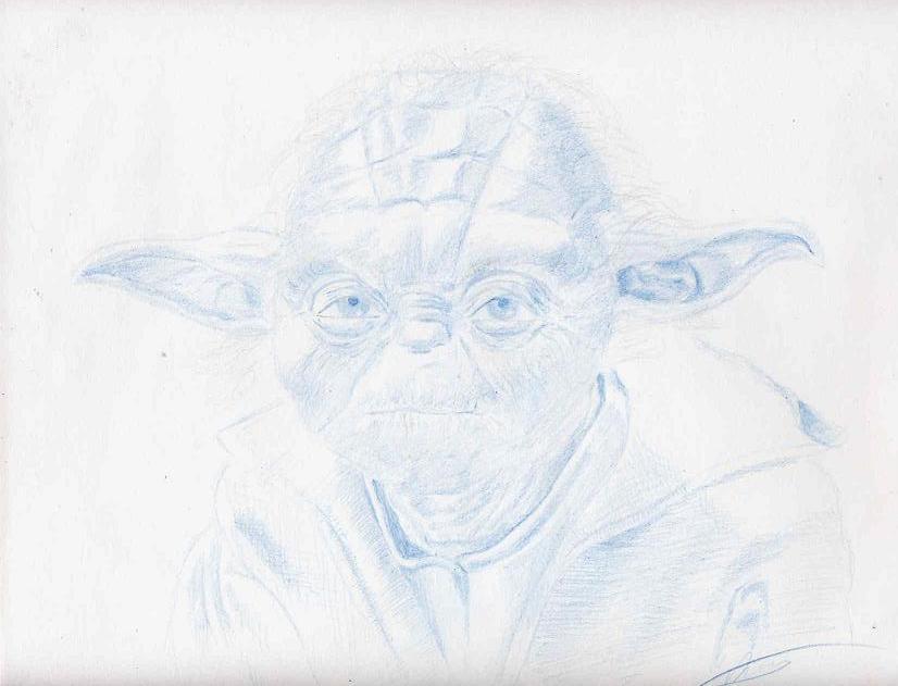 Wallpapers Art - Pencil Movies - TV Soaps Maitre Yoda