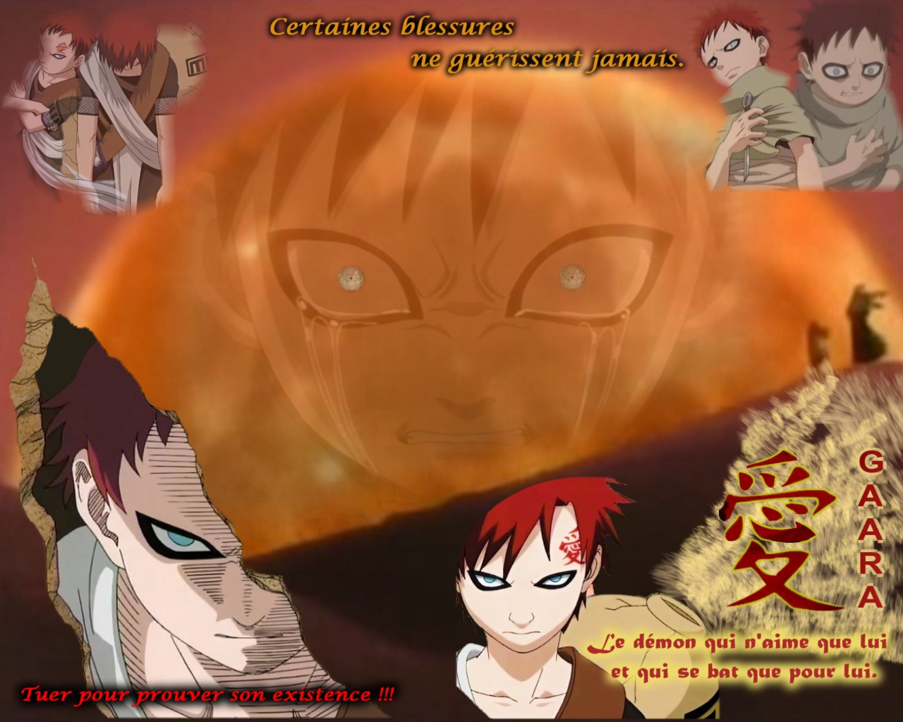 Fonds d'cran Manga Naruto Naruto - Gaara -