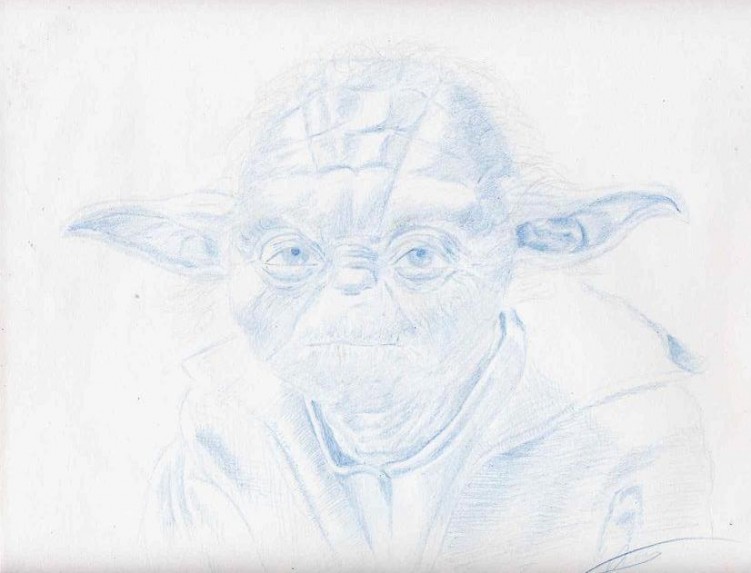 Fonds d'cran Art - Crayon Cinma - Sries TV Maitre Yoda