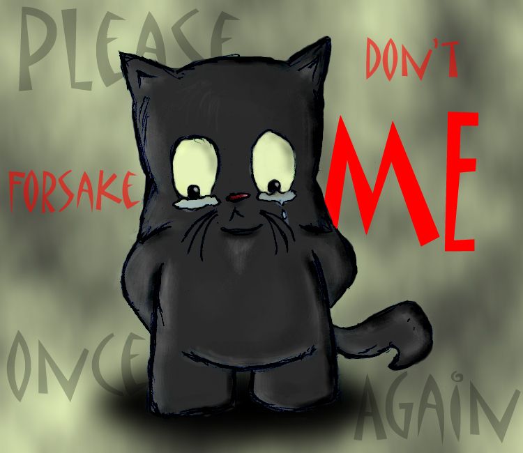 Wallpapers Digital Art Animals Sad Cat