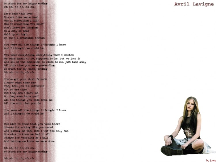 Wallpapers Music Avril Lavigne Avril 03