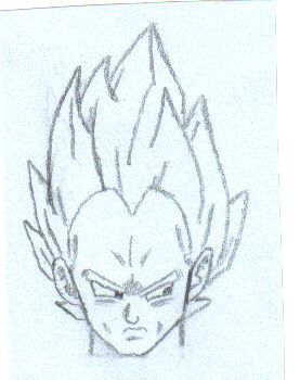 Fonds d'cran Art - Crayon Manga - Dragon Ball Z Vegeta