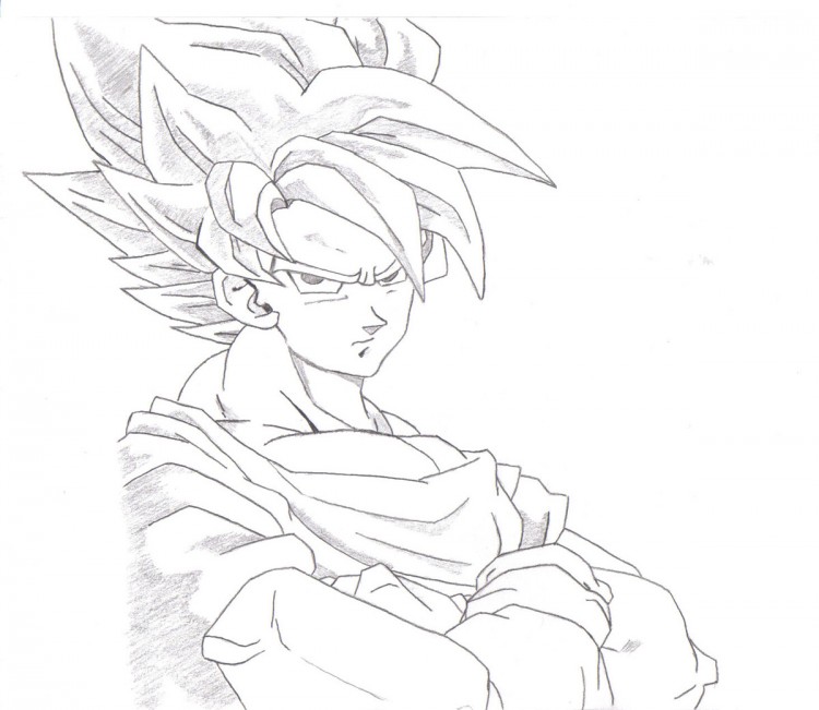 Fonds d'cran Art - Crayon Manga - Dragon Ball Z sangoku