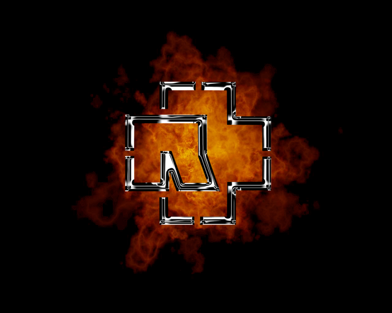 Wallpapers Music Rammstein Rammstein Logo in fire