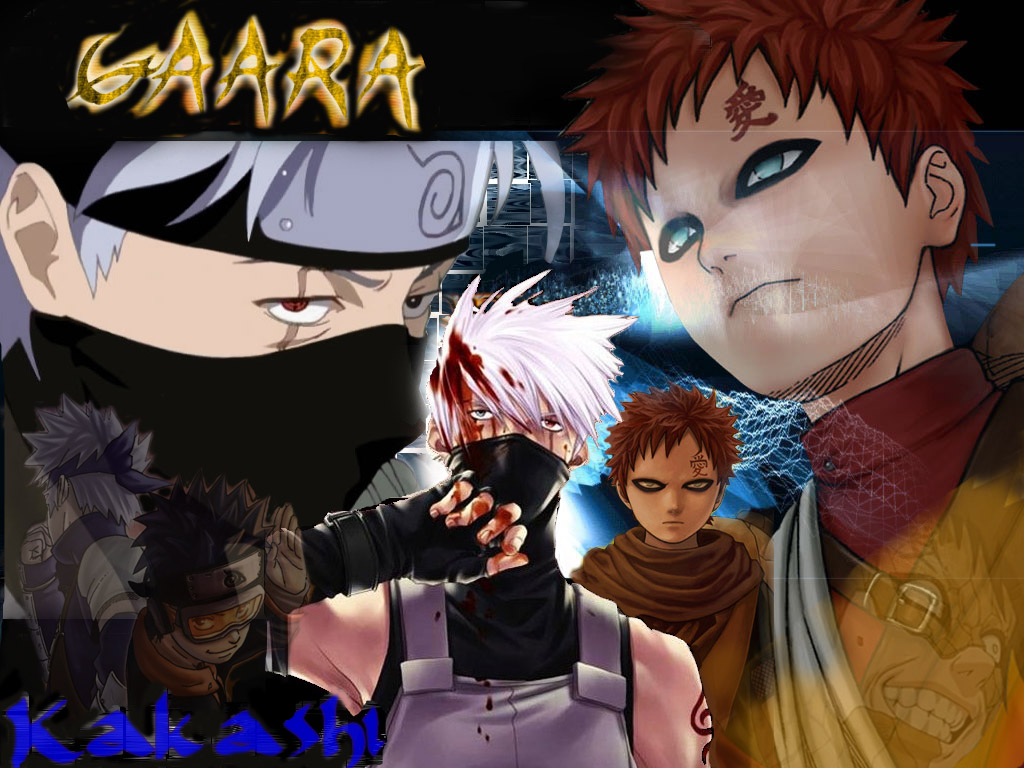 Fonds d'cran Manga Naruto garra kakashi