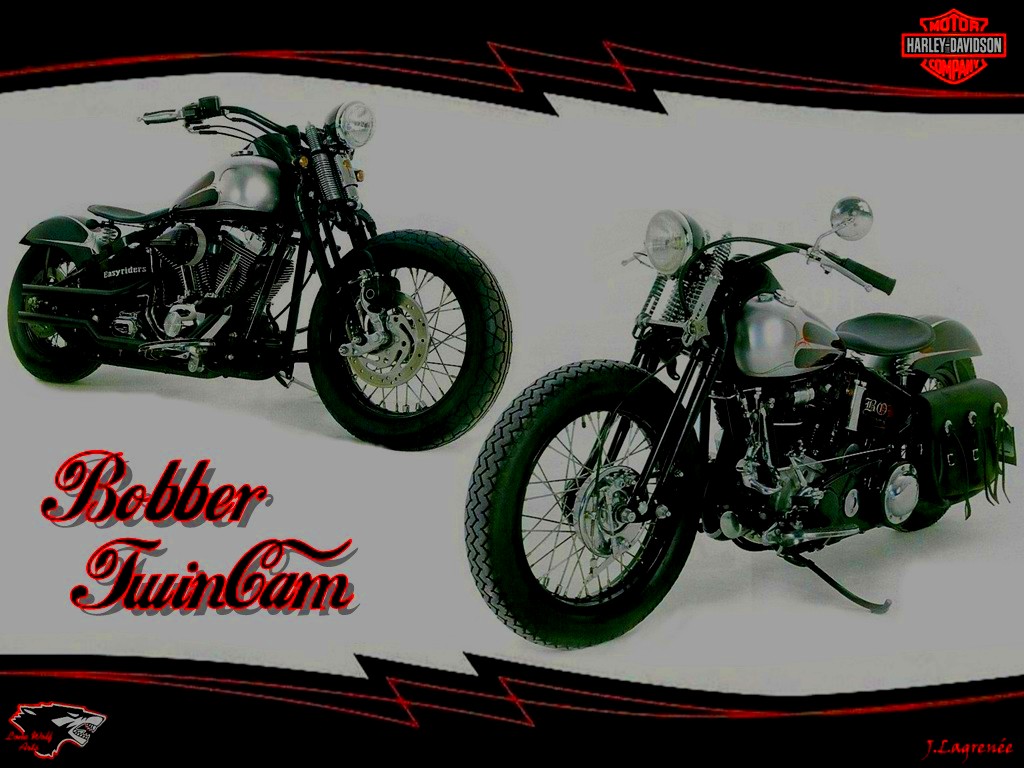 Fonds d'cran Motos Harley Davidson Bobber TwinCam