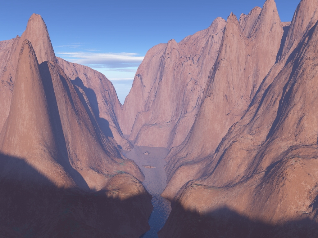 Fonds d'cran Art - Numrique 3D - Terragen canyon