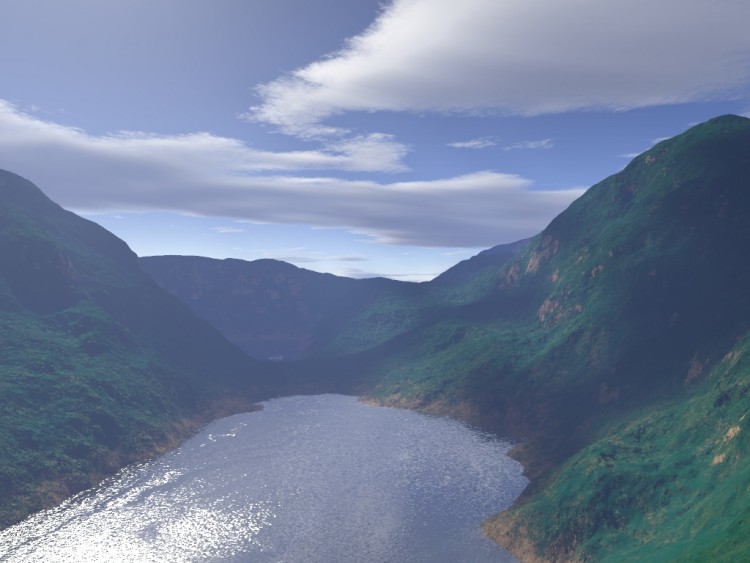 Fonds d'cran Art - Numrique 3D - Terragen scotish lake