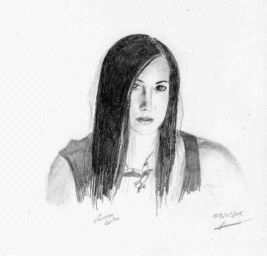 Fonds d'cran Art - Crayon Portraits Vanessa Carlton