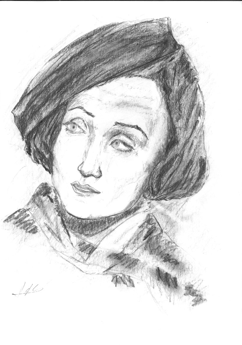 Wallpapers Art - Pencil Portraits The Lady