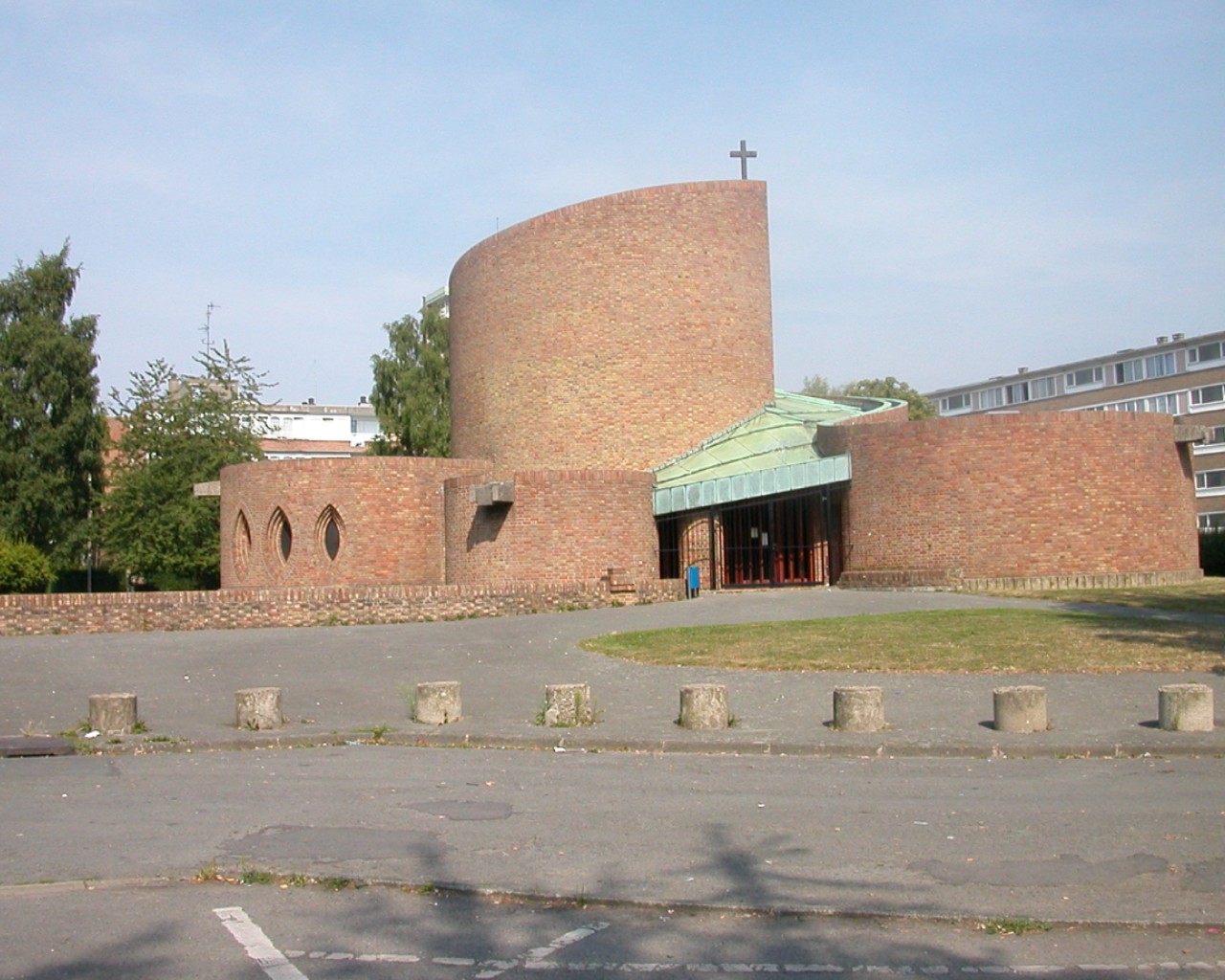 Wallpapers Constructions and architecture Cities - Towns Eglise Saint-André 1968