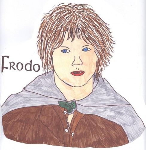 Fonds d'cran Art - Crayon Fantasy - Seigneur des anneaux Frodo Baggins