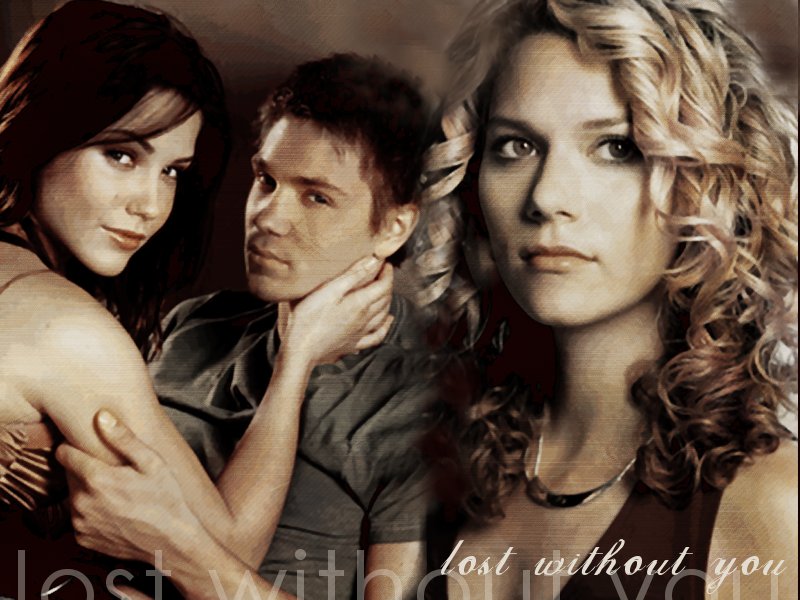 Wallpapers TV Soaps One Tree Hill brook,lucas,peyton