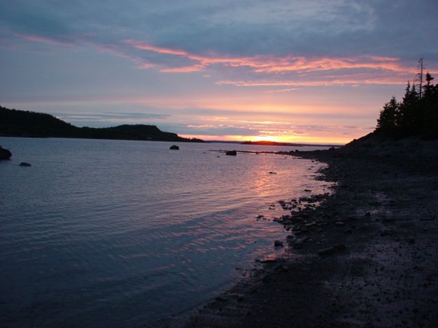 Fonds d'cran Nature Couchers et levers de Soleil Coucher de soleil sur le St-Laurent