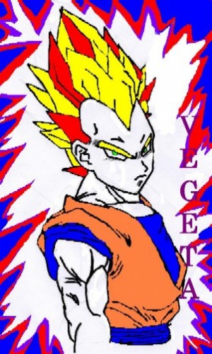 Wallpapers Art - Pencil Manga - Dragon Ball Z VEGETA EVOLUTION