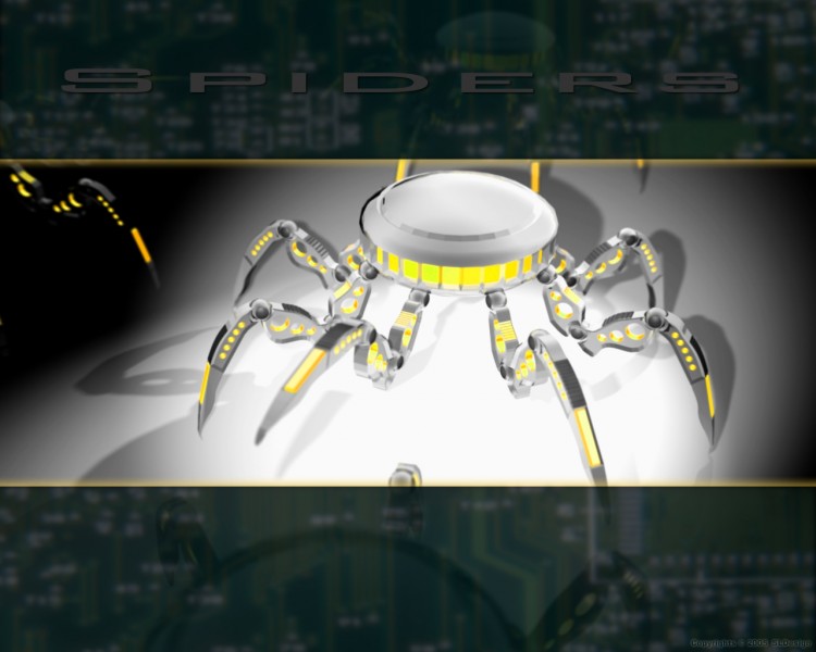 Fonds d'cran Art - Numrique 3D - Studio Max Spiders