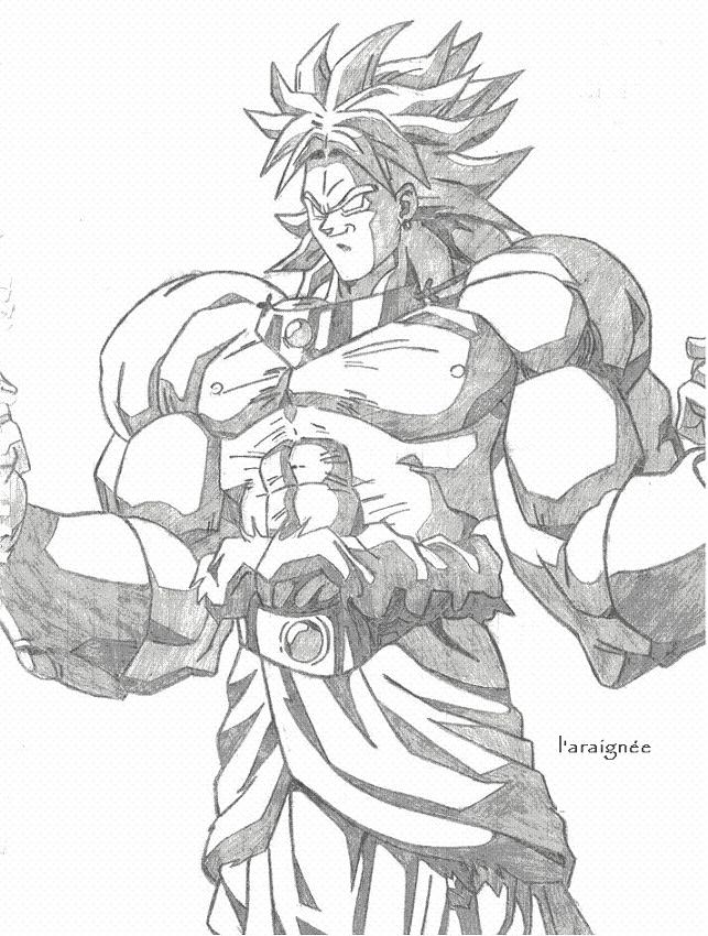 Fonds d'cran Art - Crayon Manga - Dragon Ball Z broly