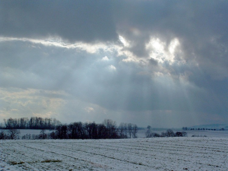 Fonds d'cran Nature Saisons - Hiver Le soleil tente de percer...