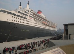 Wallpapers Boats Le Queen Mary 2  Cherbourg