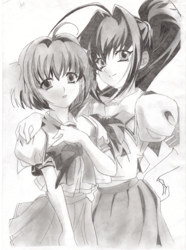 Wallpapers Art - Pencil Manga - Macross Hayase 2