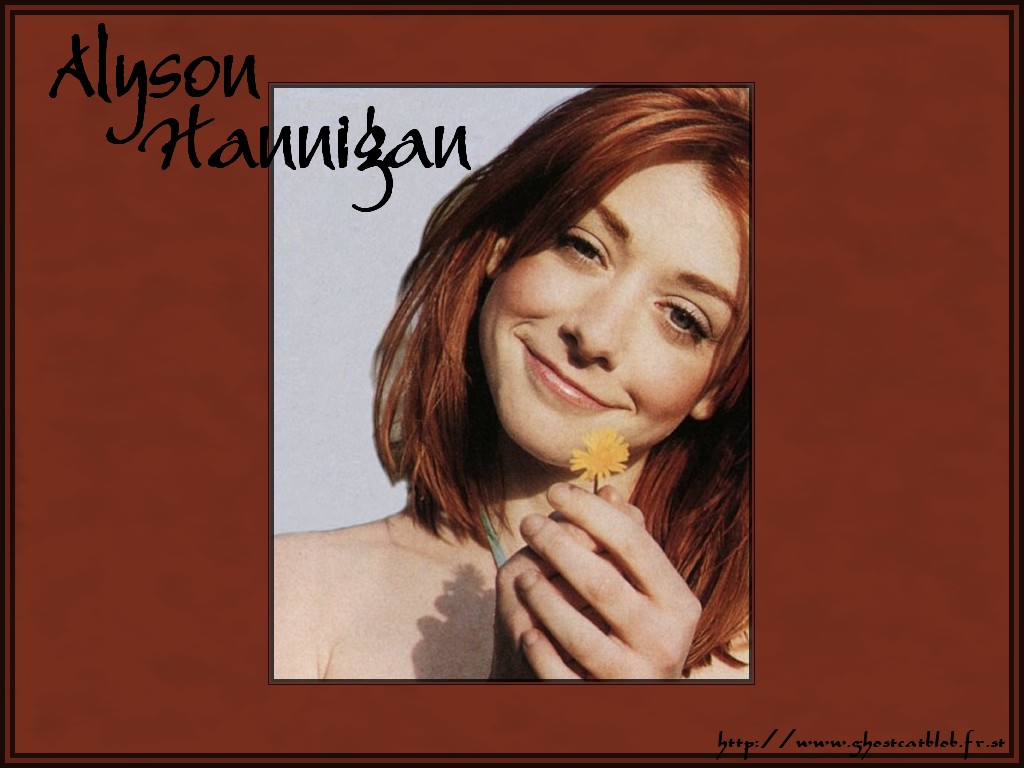 Fonds d'cran Clbrits Femme Alyson Hannigan Willow flower