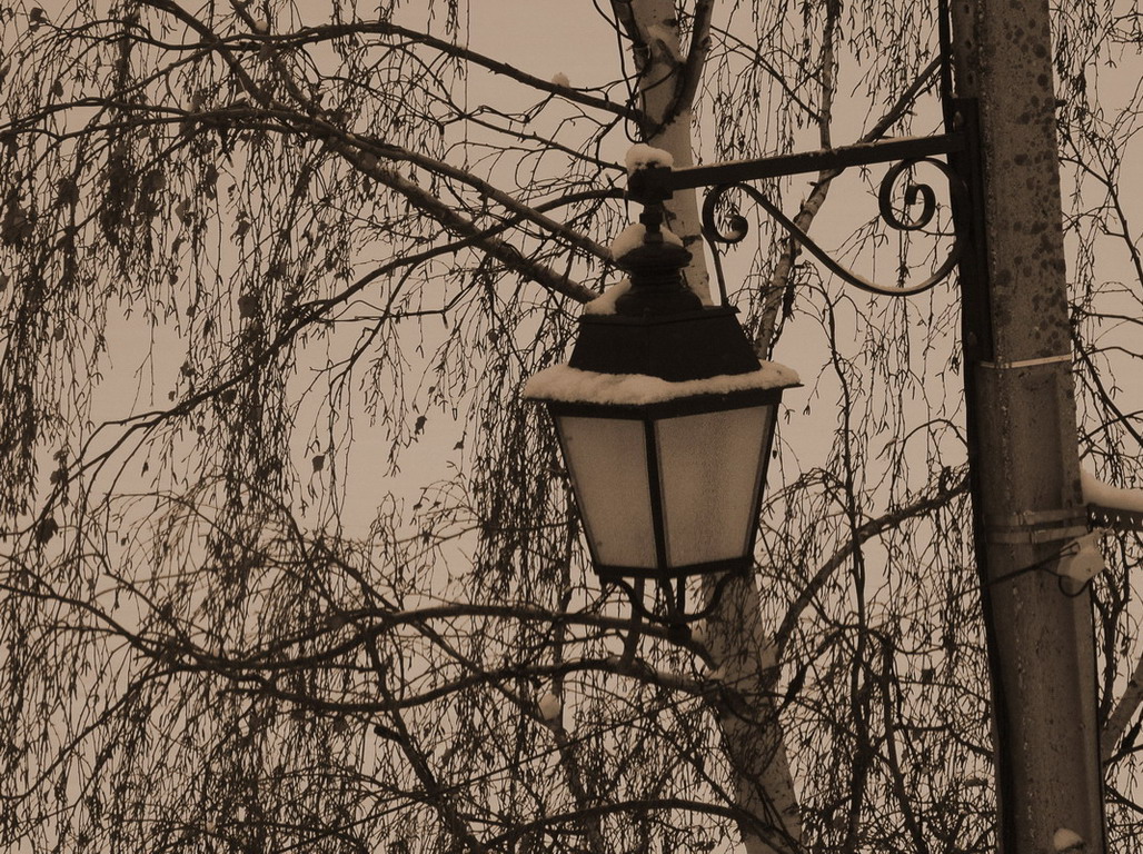 Wallpapers Nature Saisons - Winter lampadaire sous la neige