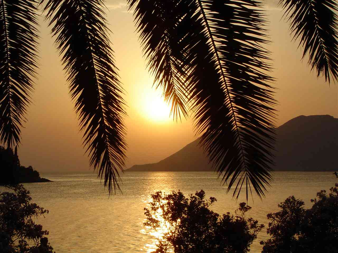 Wallpapers Nature Sunsets and sunrises Coucher de soleil  Korcula