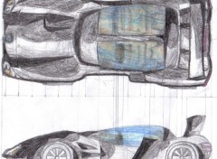 Fonds d'cran Art - Crayon Voiture