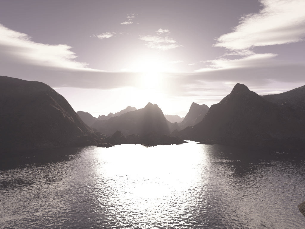 Wallpapers Digital Art 3D - Terragen lueur  l'horizon