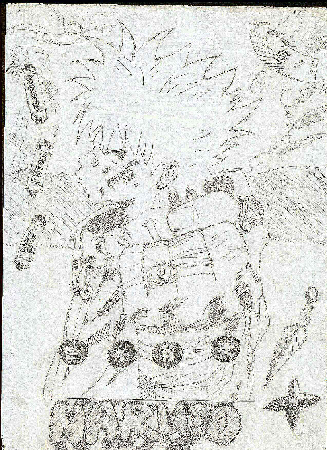 Fonds d'cran Art - Crayon Manga - Naruto Naruto