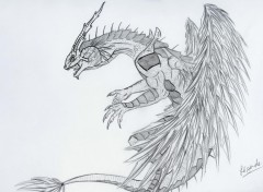 Wallpapers Art - Pencil dragon-ange