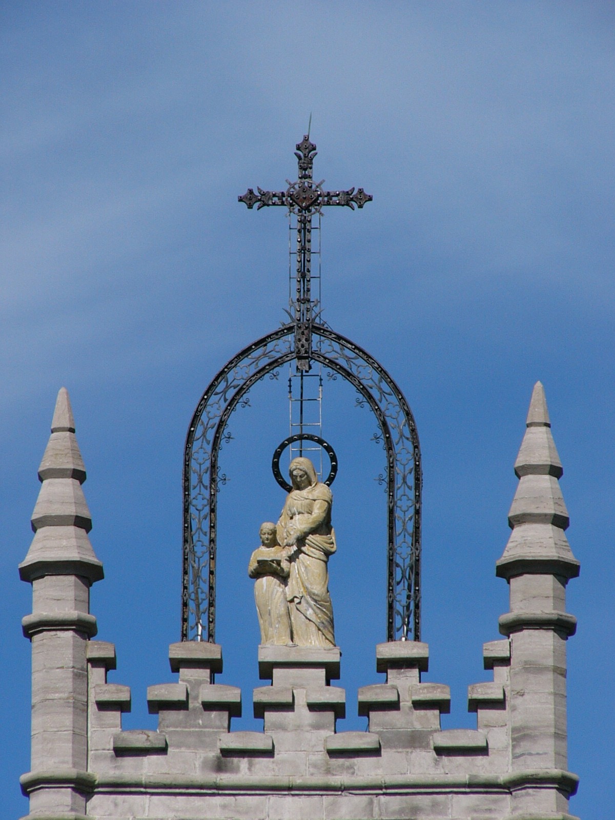 Wallpapers Constructions and architecture Religious Buildings Statue et Croix