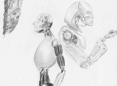 Wallpapers Art - Pencil Robots...