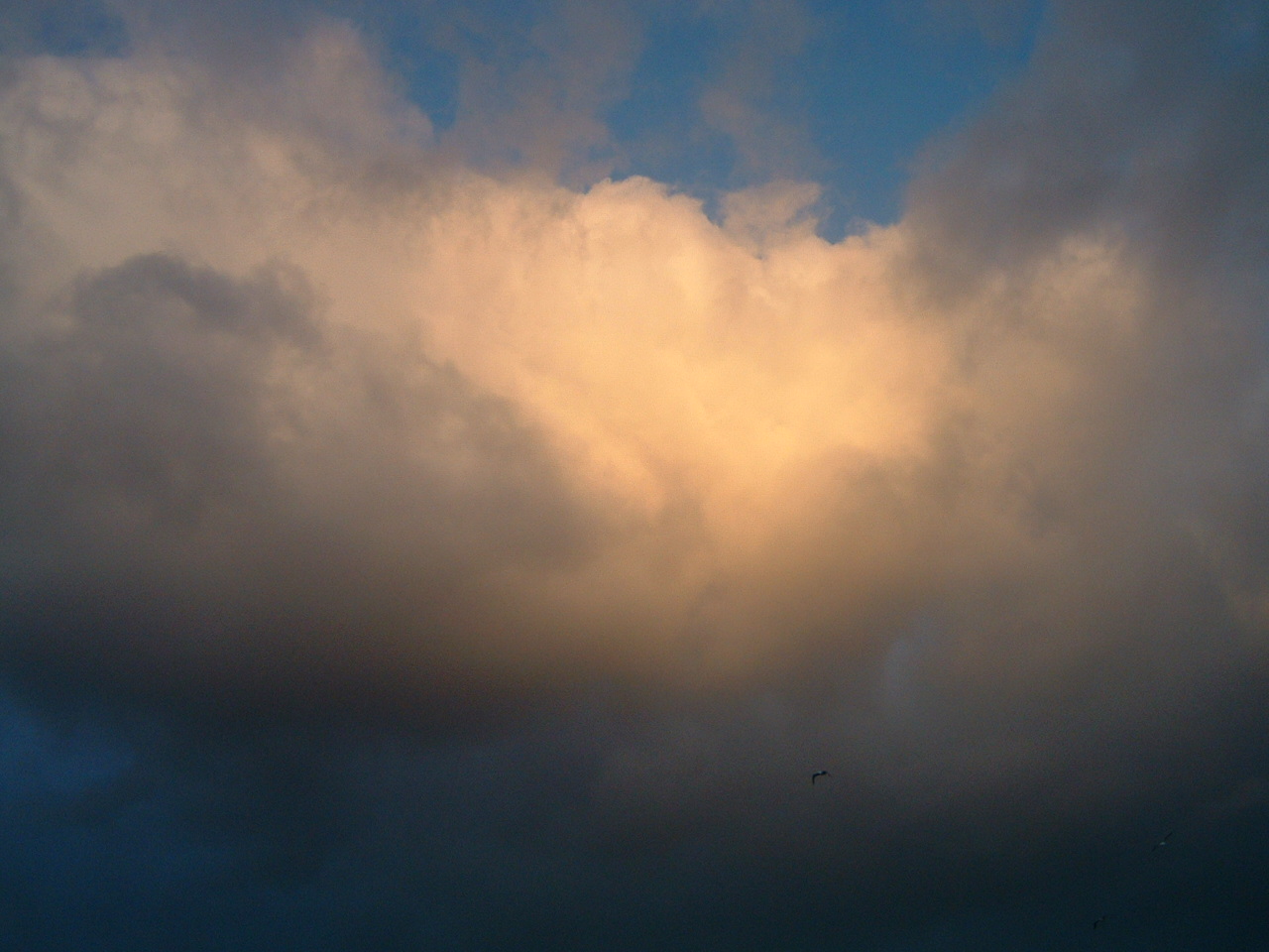 Wallpapers Nature Skies - Clouds le soir sur la pointe du hoc