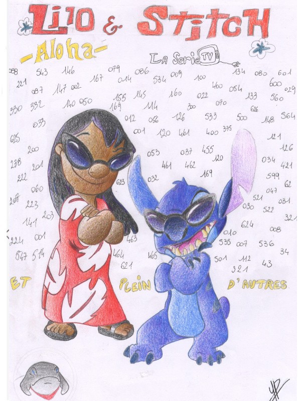 Fonds d'cran Art - Crayon Dessins anims - Lilo et Stitch Lilo et stitch