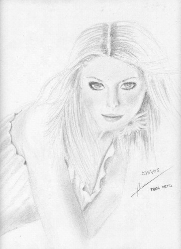 Wallpapers Art - Pencil Portraits Tara Reid