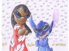 Fonds d'cran Art - Crayon Lilo et stitch