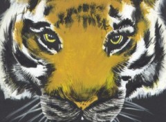 Wallpapers Art - Painting Tte de tigre