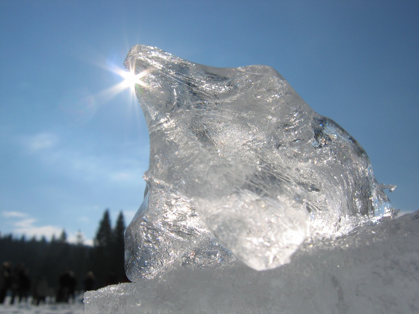 Fonds d'cran Nature Saisons - Hiver Lac gel