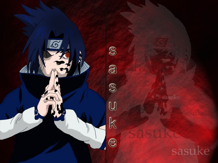 Wallpapers Manga Naruto Sasuke niveau 1