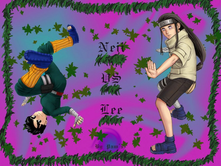 Wallpapers Manga Naruto Neji VS Lee