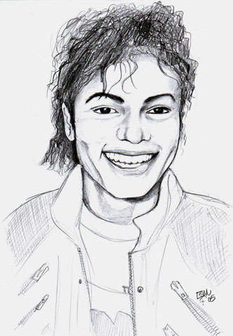 Fonds d'cran Art - Crayon Musique Michael Jackson