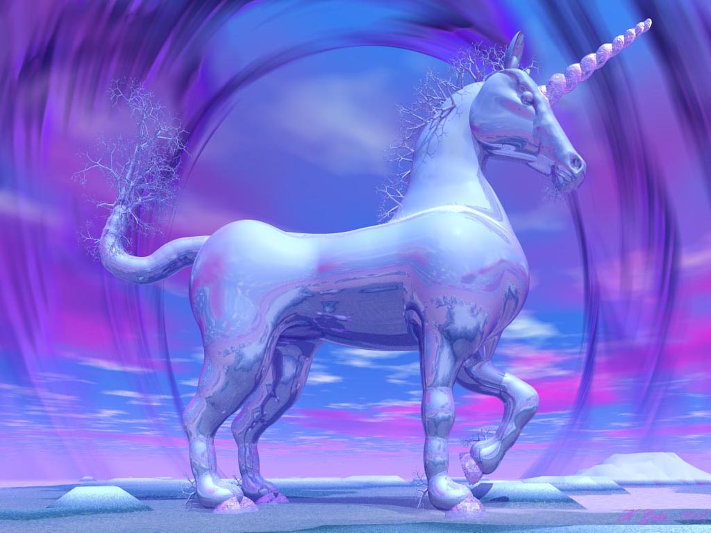 Wallpapers Fantasy and Science Fiction Creatures : Unicorns - Pegasus Licorne