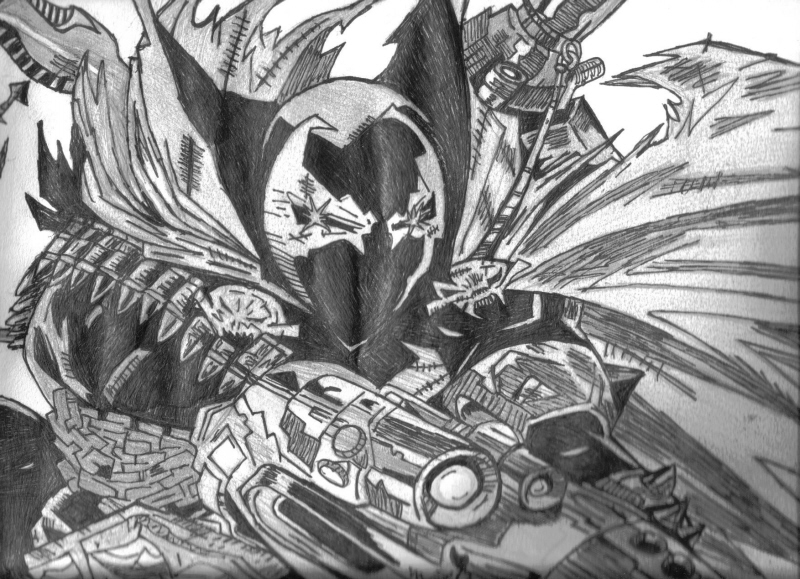 Wallpapers Art - Pencil Comics - Comics spawn sur grand format.