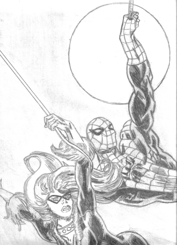 Wallpapers Art - Pencil Comics - Comics spidey rescue.