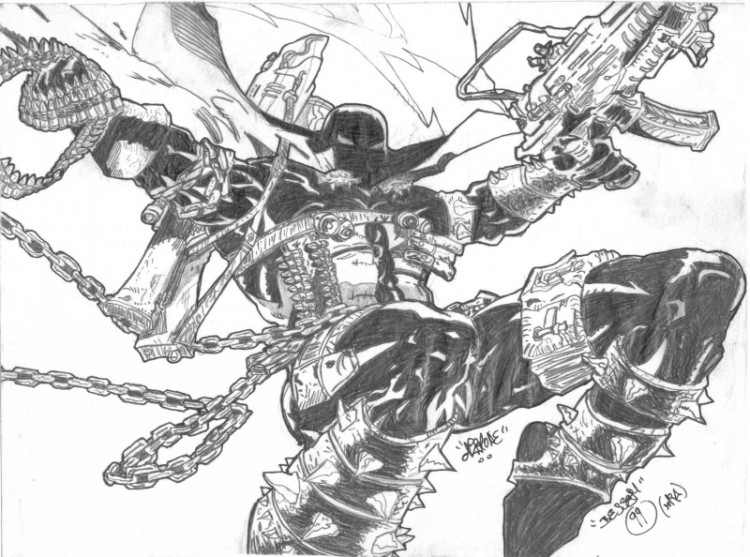 Fonds d'cran Art - Crayon BDs - Comics spawn.