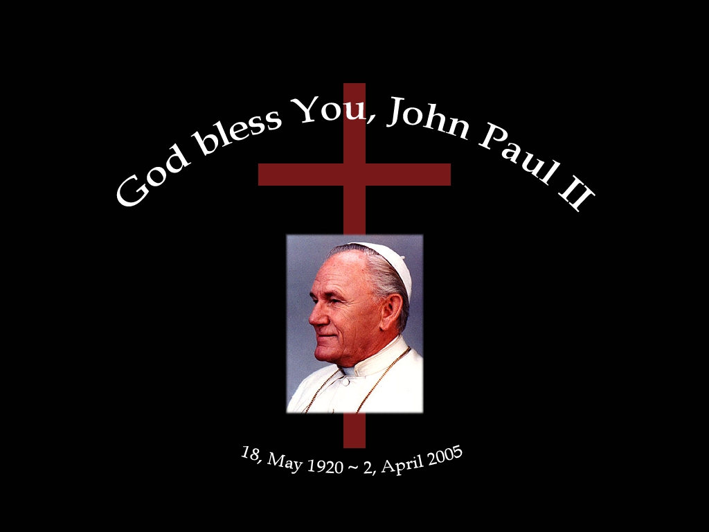 Fonds d'cran Hommes - Evnements Divers GOD BLESS YOU, JOHN PAUL II